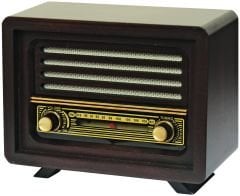 Nostaljik  Radyo  Şarjlı Pil+Adaptörlü Laleli Model