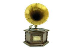Dekoratif Metal Gramofon  C0304