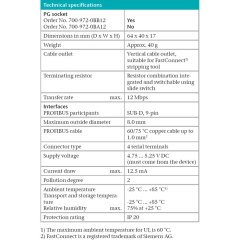 PROFIBUS KONEKTÖR, 90° VİDALI TIP