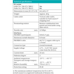 PROFIBUS KONEKTÖR, 90° DİYAGNOSTİK LEDLİ, VİDALI TİP