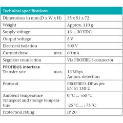 Profibus-DP Tekrarlayıcı - 2 Kanal