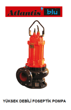 Atlantis  100WQ 19-11T    15Hp 380V   Yüksek Debili Foseptik Pompa