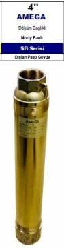 Amega  4 SB  12/14    3Hp   14 Kademeli   4\'\' Noril Fanlı Dalgıç Pompa Kademesi (TEK POMPA)