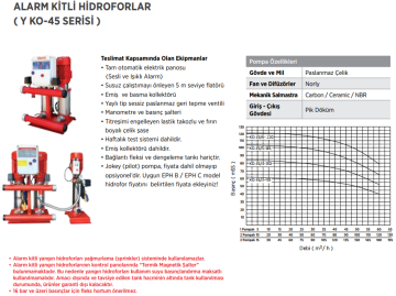 ETNA Y1 KO 10/S7-22 3 HP Tek Pompalı Elektrikli Yangın Hidroforu