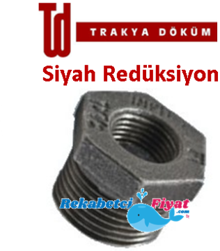 Trakya Döküm 2 1/2'' x 1 1/4'' Siyah Redüksiyon (Haymak)