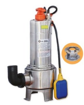 WATER SOUND WQD20-10-1.1GF -1.5 HP-220V-  PASLANMAZ ÇELİK GÖVDELİ PİS SU DALGIÇ POMPASI