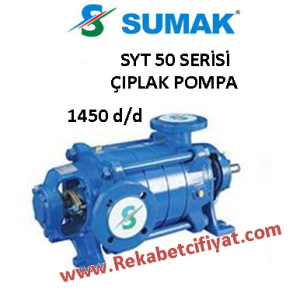 SUMAK SYT 50/5 7,5HP Yatay Milli Kademeli Çıplak Pompa