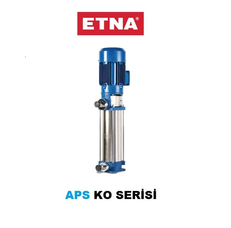 Etna APS KO 4/6-11  1.5Hp 380V Döküm Gövdeli Noril Fanlı Dik Milli Çok Kademeli Kompakt Yapılı Verimli Santrifüj Pompa - (2900 d/dk)