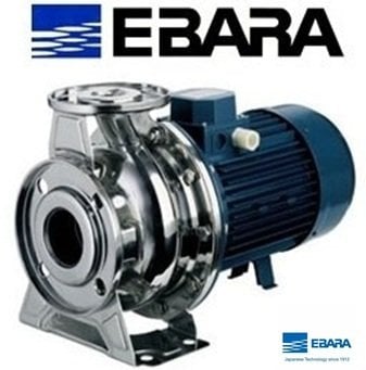 Ebara 3S  40-125/2.2 M  3Hp 220V   Yatay Milli Monoblok Paslanmaz Çelik Santrifüj Pompa (Aisi 304)