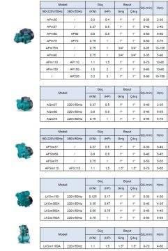 LEO LKSm1100A - 1.5 HP 220V KENDİNDEN EMİŞLİ SÜRTME FANLI HİDROFOR