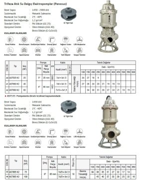 Domak  AST885 K2  100Hp 380V Pik Gövdeli Atık Su Dalgıç Elektropomp