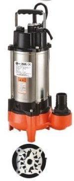 WATER SOUND 50U2.75S -1 HP-220V- ÖZEL SÜPER ÖĞÜTÜCÜLÜ PİS SU POMPASI