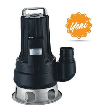WATER SOUND WQ30-11-2.2 - 3 HP 380V- DÖKÜM GÖVDELİ PARÇALAYICILI ATIK SU POMPASI