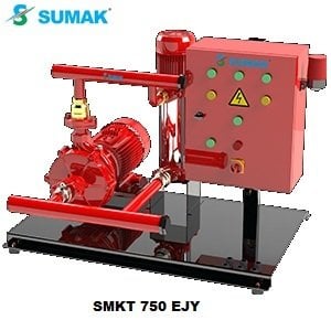 Sumak SMKT 750 EJY  1X7.5 Hp-1X1.8 Hp  380V  Elektrikli ve Joker Pompalı Yangın Söndürme Sistemi