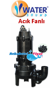 WATER SOUND 100u45.5  -7.5hp 4\'\' Çıkışlı Döküm Gövdeli Pis Su Dalgıç Pompa