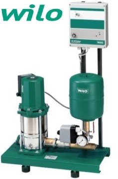 Wilo COE1-MVIS410   380V  3 Hp  Tek Pompalı Kademeli Sessiz Komple Paslanmaz Paket Hidrofor