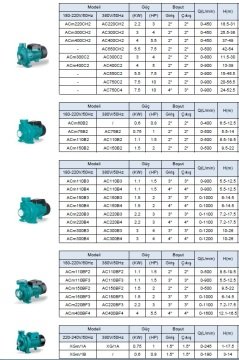 Leo  AC400BF4     5.5 Hp  380V    Tek Kademeli Santrifüj Pompa