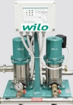 Wilo COE2-MVIS406  380V  2x1.5 Hp  İki Pompalı Kademeli Sessiz Komple Paslanmaz Paket Hidrofor