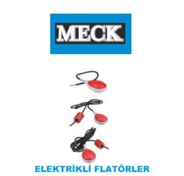 MECK FLAT-50CM-B  50 cm 25A. Sviçli 2.5-3 Hp İçin Elektrikli Kauçuk Kablolu Seviye Flatörü