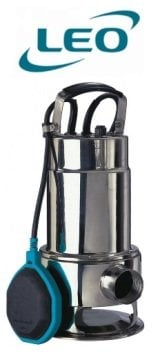 Leo  XKS-400SW   0.5Hp 220V  Paslanmaz Çelik  Gövdeli Drenaj Dalgıç Pompa