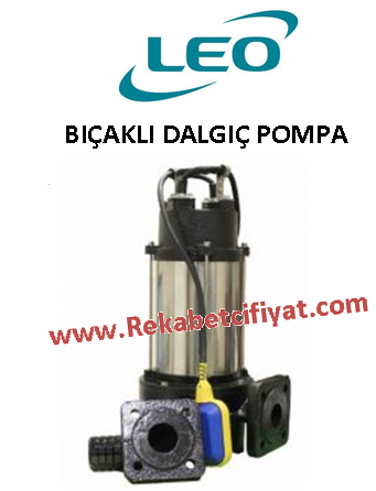 LEO V1500 DF 2HP 220V Bıçaklı Foseptik Dalgıç Pompa