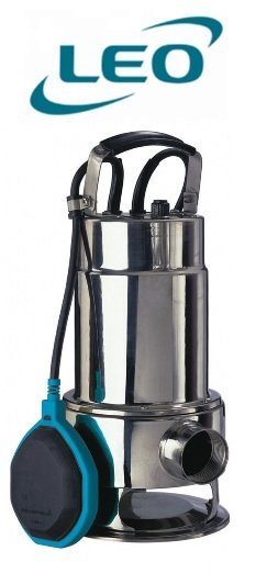 Leo  XKS-750SW   1Hp 220V  Paslanmaz Çelik  Gövdeli Drenaj Dalgıç Pompa