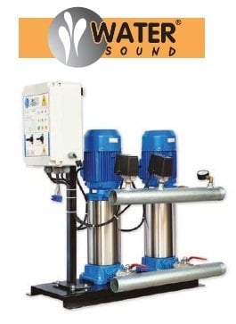 WATER SOUND 2YMPV9-80 -2X3 HP-380V-DİK MİLLİ İKİ POMPALI PAKET HİDROFOR