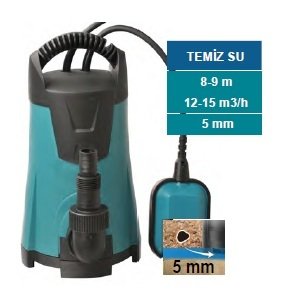 Momentum PKS-400P   400W-220V  Plastik Gövdeli Temiz Su Drenaj Dalgıç Pompa