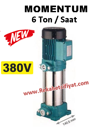 MOMENTUM PVP 4-6 2HP 380V Dik Mİlli Noril (Plastik) Fanlı Pompa