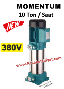 MOMENTUM PVP 6H-6 3HP 380V Dik Mİlli Noril (Plastik) Fanlı Pompa