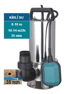 Momentum PKS-1300SW  1300W-220V  Paslanmaz Gövdeli  Drenaj Pompa