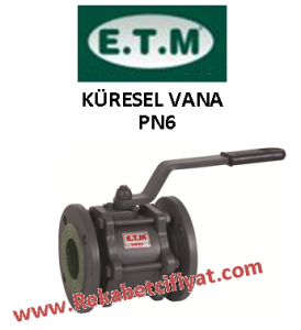 ETM DN50 PN6 Yusal Tam Geçiş Küresel Vana