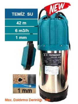 Momentum PKS-1000F  1000W  Paslanmaz Gövdeli Yüksek İrtifalı Kademeli Keson Kuyu Pompa