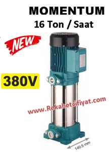 MOMENTUM PVP 10H-8 10HP 380V Dik Mİlli Noril (Plastik) Fanlı Pompa