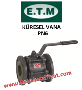 ETM DN80 PN6 Yusal Tam Geçiş Küresel Vana