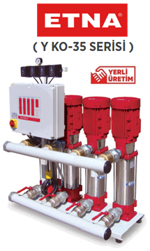 Etna Y3 KO 35/7-150 20hp 380v Üç Pompalı Elektrikli Alarm Kitli Yangın Hİdroforu