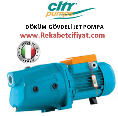 CITY JS 10 HMX 1HP 220V Döküm Gövdeli Jet Pompa ( İtalyan Malı )