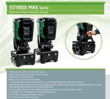 Dab  Esybox  Max 60/120 M  3.6Hp 220V  Frekans Kontrollü Hidrofor (12 kat - 40 daire)