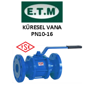 ETM DN40 PN16 Yusal Tam Geçiş Uzun Tip Küresel Vana