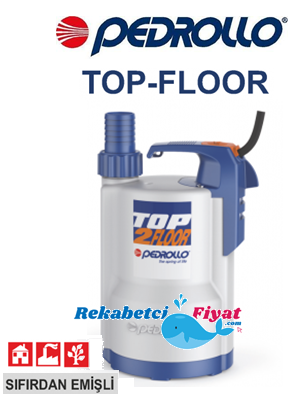 PEDROLLO TOP-FLOOR 2  0.5Hp 220V Sıfırdan Emişli Drenaj Dalgıç Pompa