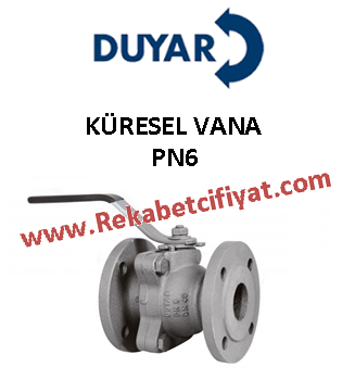 DUYAR DN40 PN6 Flanşlı Küresel Vana