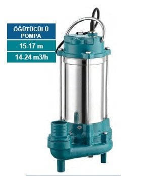 Momentum P1500F   2Hp 220V  Paslanmaz Gövdeli Parçalayıcılı Bıçaklı Öğütücülü Foseptik Pompa