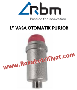 RBM 1'' Vasa OtomatİK Hava Purjör ( Otomatik Hava Tahliye)