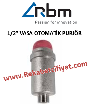 RBM 1/2'' Vasa OtomatİK Hava Purjör ( Otomatik Hava Tahliye)