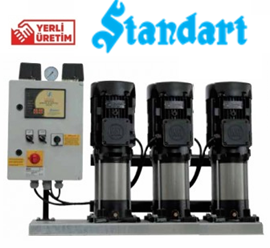 Standart TH 3xSBT-V 90/9 4hp 380v Üç Pompalı Paket Hidrofor