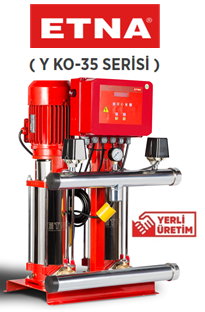 Etna Y2 KO 35/7-150 20hp 380v İki Pompalı Elektrikli Alarm Kitli Yangın Hİdroforu