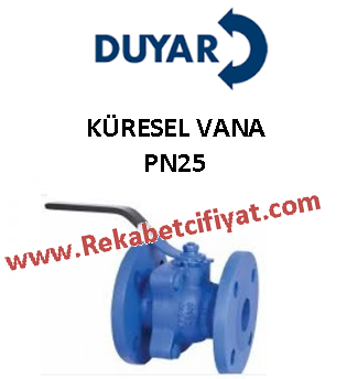 DUYAR DN25 PN25 Flanşlı Küresel Vana