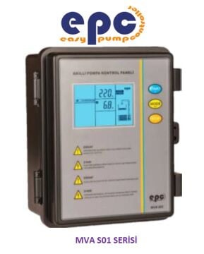 EPC MVA S01 SERİSİ -IP 65- 0,37-2,2 KW (0,5 HP-3 HP) MONOFAZE 220V-50 HZ TEK POMPALI PANO - AKILLI KONTROL ÜNİTESİ (Dalgıç pompa, hidrofor ve drenaj pompalarında kullanım.)