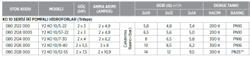 Etna Y2 KO 10/7-30 4hp 380v İki Pompalı Elektrikli Alarm Kitli Yangın Hİdroforu