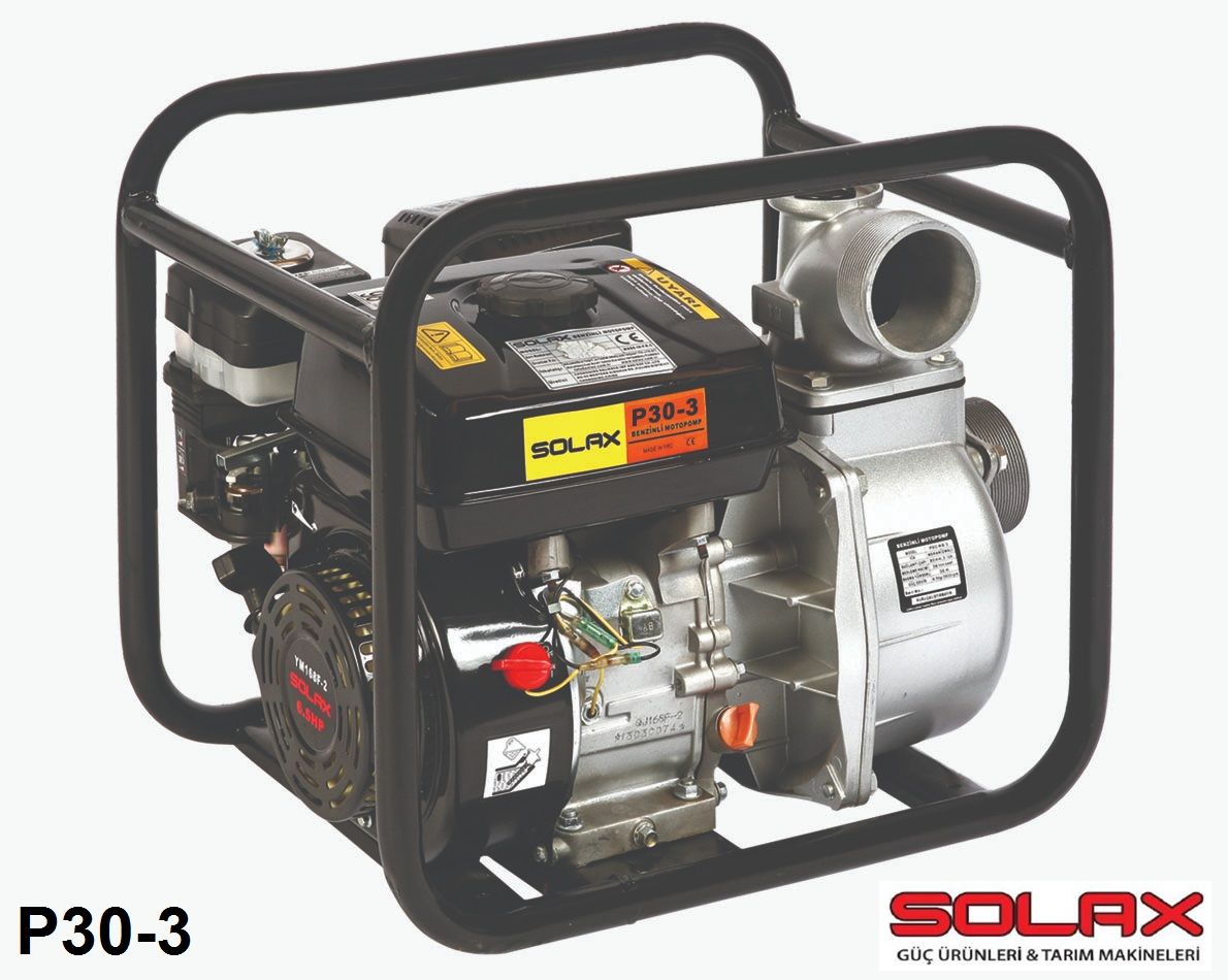 Solax P30-3  3'' Dört Zamanlı Benzinli Motopomp (Su Motoru)